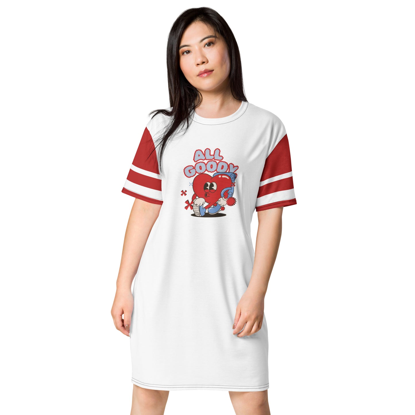 All Goody Whistling Heart T-shirt dress