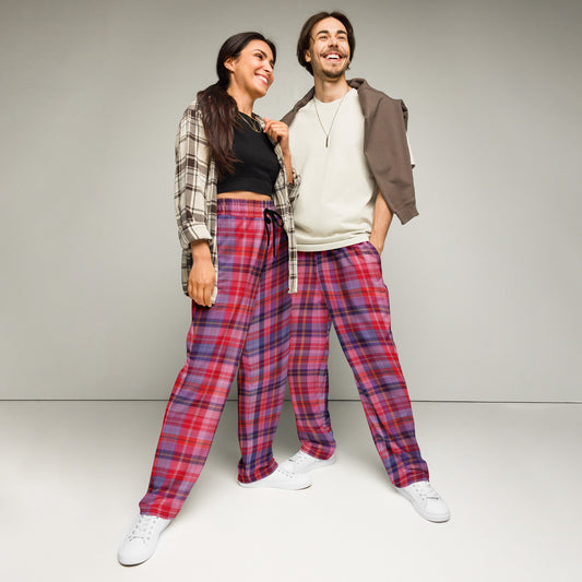 All Goody Dreams Plaid Unisex Wide-leg joggers