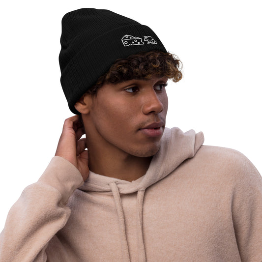 All Goody Rat and Cheese Ribbed knit beanie